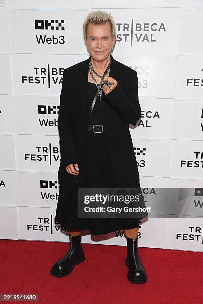 Billy Idol attends the "Billy Idol Should Be Dead" premiere during the 2025 Tribeca Festival at BMCC Tribeca PAC on June 10, 2025 in New York City.