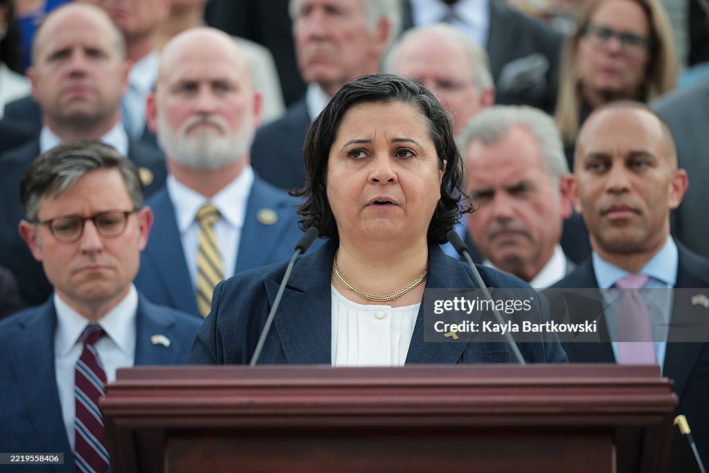 Speaker Johnson And Leader Jeffries Host House Memorial Vigil For Sarah Milgrim And Yaron Lischinsky