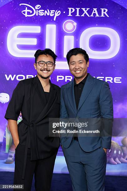 Daniel Omoto and Ryan Omoto attend the World Premiere of Disney and Pixar's "Elio" at El Capitan Theatre on June 10, 2025 in Los Angeles, California.