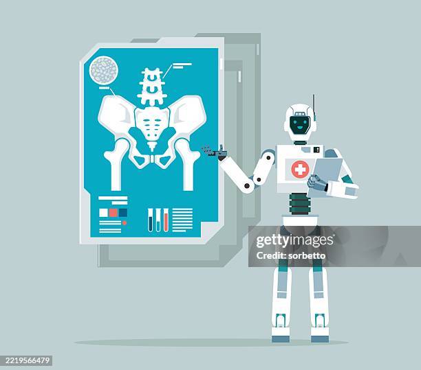 training lecture - human skeleton - doctor ankle stock illustrations