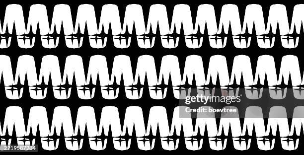 abstract star shape texture seamless pattern background - chevron pattern fabric stock illustrations