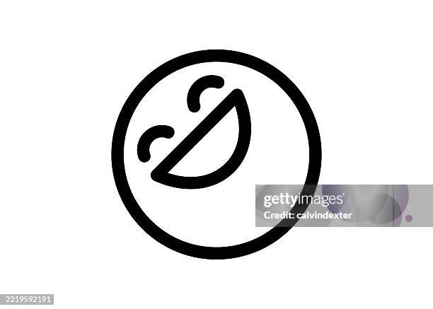 emoji line icon symbol design - smiley face vector thin stock illustrations