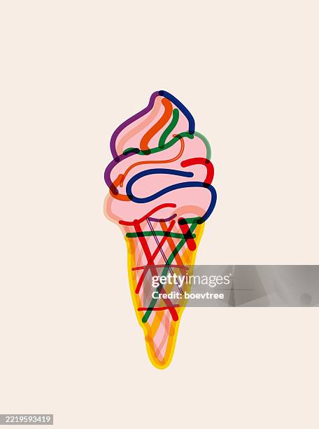 ice cream - vanilla extract stock illustrations