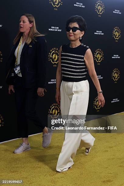 Michele Kang attends the FIFA Club World Cup 2025 group A match between Al Ahly FC and Internacional CF Miami at Hard Rock Stadium on June 14, 2025...