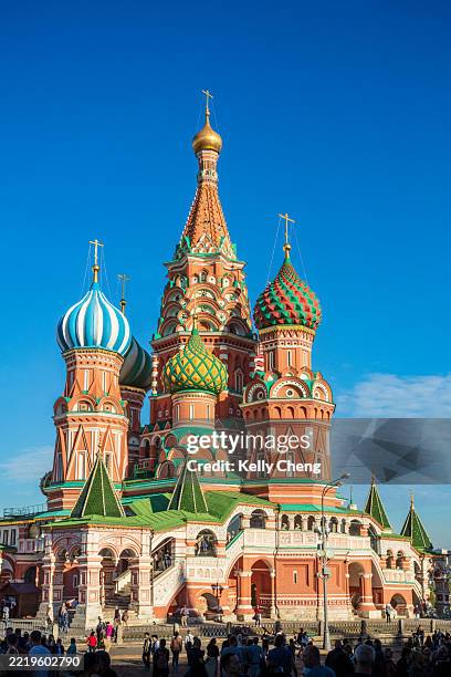 st. basil's cathedral - kremlin photos et images de collection