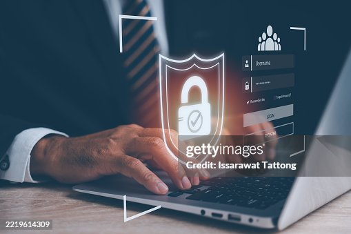 Cybersecurity,dataprotection,login,encryption,firewall help visualize a businessman securing sensitive business data with encryption, showcasing digital privacy and protection Cybersecurity,dataprotection,login,encryption,firewall help visualize a businessman securing sensitive business data with encryption, showcasing digital privacy and protection