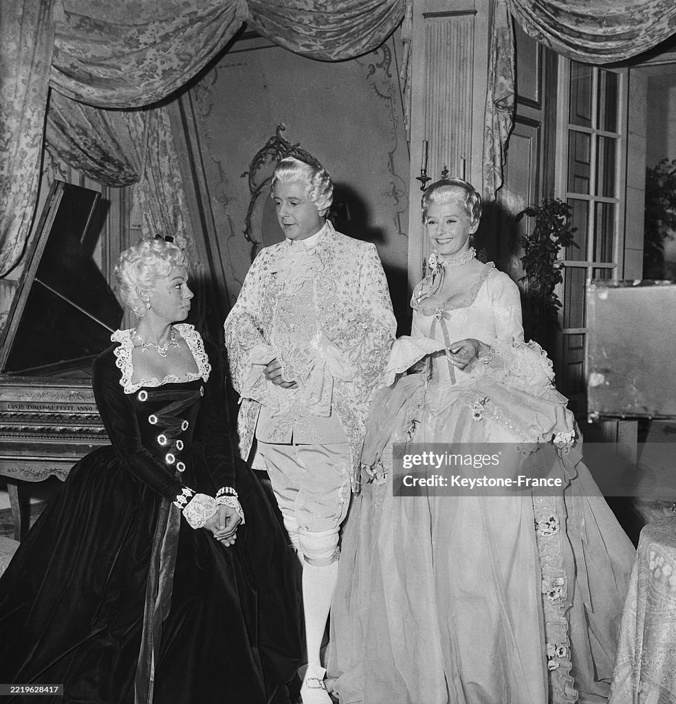 Dany Robin, Jean Desailly et Simone Valère en 1959