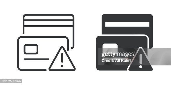 Risk Payment thin line and glyph solid icon. Editable stroke and perfect pixel isolated on transparent background Risk Payment thin line and glyph solid icon. Editable stroke and perfect pixel isolated on transparent background