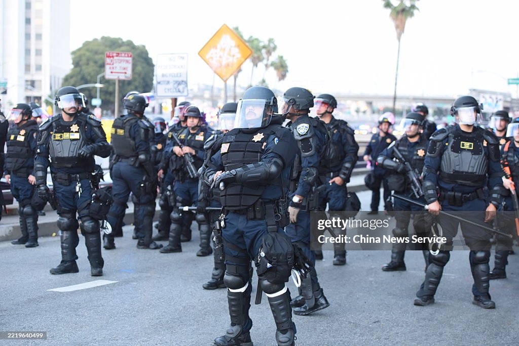 Los Angeles Imposes Curfew As Anti-ICE Protests Continue