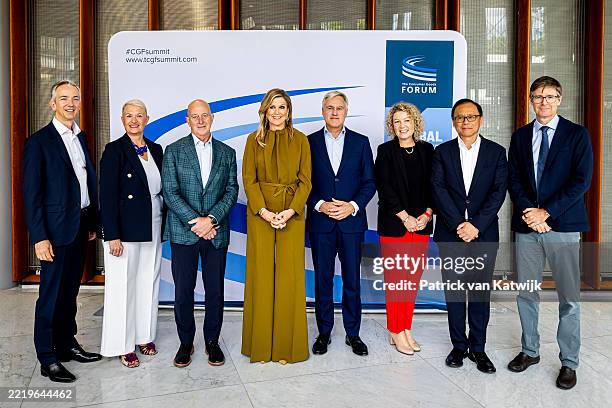 Queen Maxima of The Netherlands attends the Global Summit of the Consumer Goods Forum in RAI Amsterdam on June 11, 2025 in Amsterdam, Netherlands....