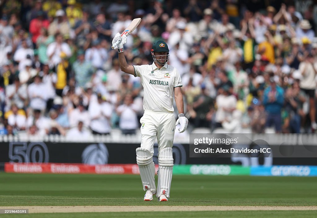 Beau Webster of Australia celebrates reaching his half century during Beau Webster of Australia celebrates reaching his half century during