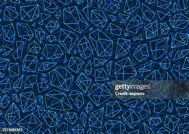 blue abstract line drawings seamless wallpaper pattern background. - prism pattern stock illustrations