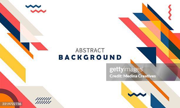 flat design geometric shapes background. - it apprentice stock illustrations