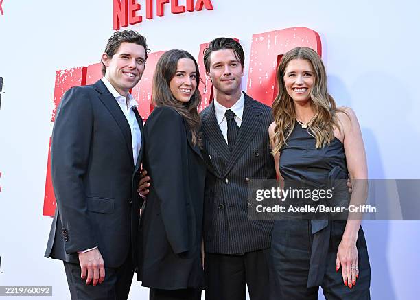 Christopher Schwarzenegger, Christina Schwarzenegger, Patrick Schwarzenegger, and Katherine Schwarzenegger attend Netflix's "FUBAR" Season 2 Los...