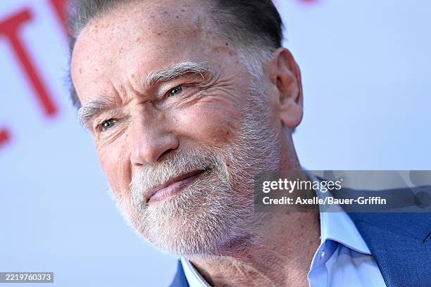 Arnold Schwarzenegger attends Netflix's "FUBAR" Season 2 Los Angeles Premiere at Netflix Tudum Theater on June 11, 2025 in Los Angeles, California.