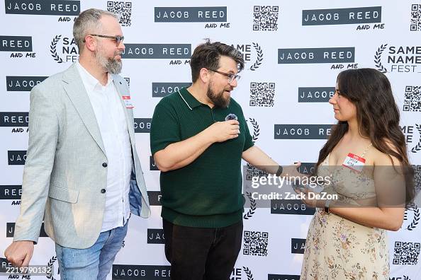 Ryan Reynolds, host/creator Jacob Reed and Jessica Alba attend the ...