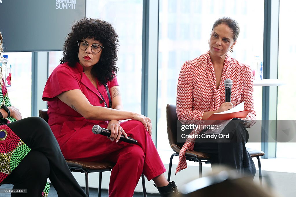 Cecilia Aldarondo and Soledad O'Brien attend Storytelling Summit ...