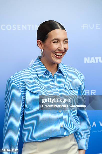 Alba Díaz attends "Come Together blue" photocall at Cosetino City on June 12, 2025 in Madrid, Spain.