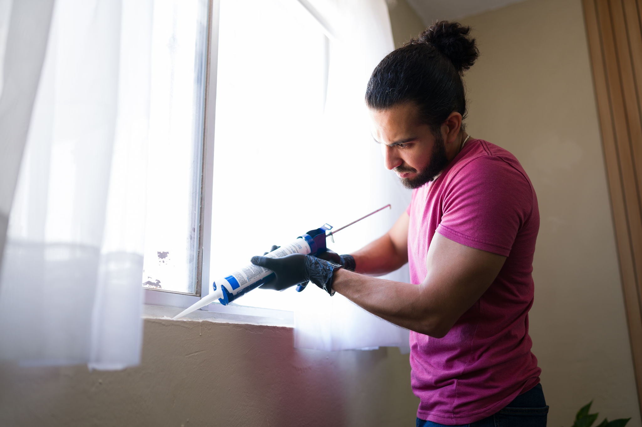 window caulking