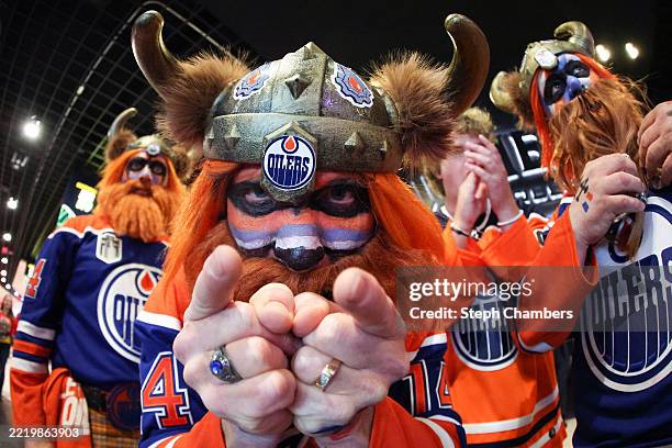 Fans arrive prior to Game Four of the 2025 Stanley Cup Final between the Florida Panthers and the Edmonton Oilers at Amerant Bank Arena on June 12,...