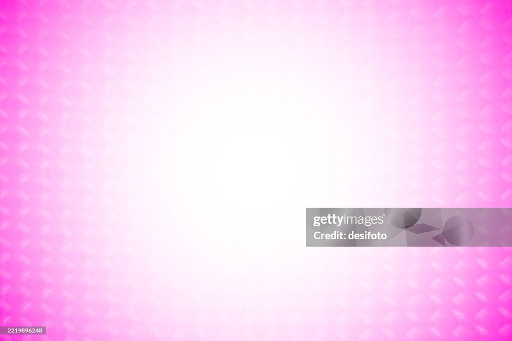 Vibrant bright hot pink magenta fuchsia coloured bordered horizontal ombre vector background textured zigzag striped broken lines all over pattern like candy or bubble gum or ice cream cone wafer with faded white bright centre or middle, vibrant border