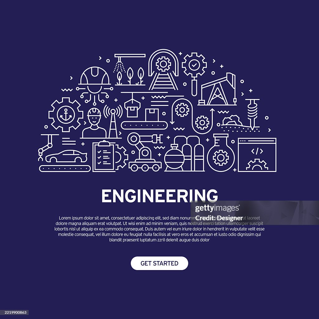 Engineering Related Figure Engineering Related Vector Illustration Engineer Technology Technician ...