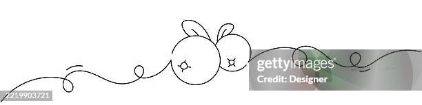 one continuous line drawing of cranberry icon. single line vector illustration - cranberry stock illustrations