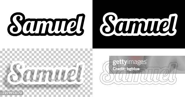 Samuel Male Name Text For Design Blank White And Black Backgrounds