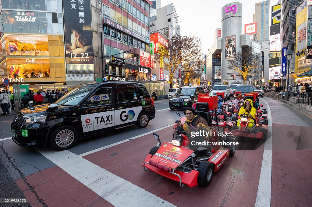 Go-karts in Tokyo, Japan