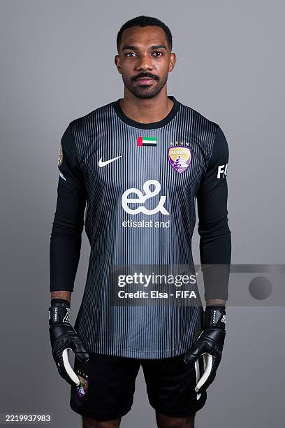 Khalid Eisa of Al Ain FC poses for a portrait during the official FIFA Club World Cup 2025 Portrait Session on June 12, 2025 in Alexandria, Virginia.