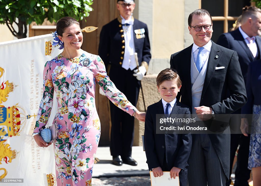 Princess Ines Crown Princess Victoria of Sweden, Prince Oscar of Sweden and Prince ...
