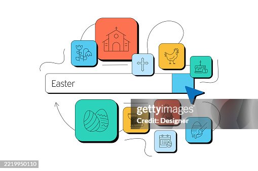 Easter Related Vector Illustration. Springtime, Easter Egg, Decoration, Holiday, Event, Easter Bunny. Easter Related Vector Illustration. Springtime, Easter Egg, Decoration, Holiday, Event, Easter Bunny.