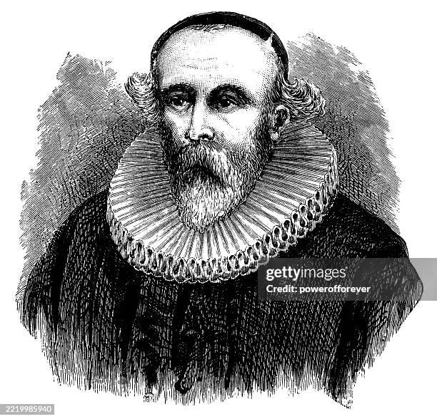 lutheran pastor - 17th century - 17th century stock illustrations