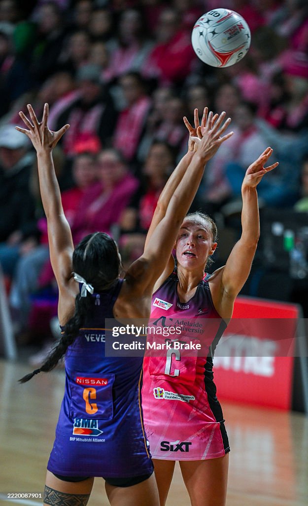 Super Netball Rd 10 - Adelaide Thunderbirds v Queensland Firebirds