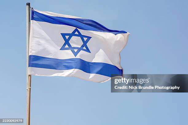 the israeli flag - bandeira de israel imagens e fotografias de stock