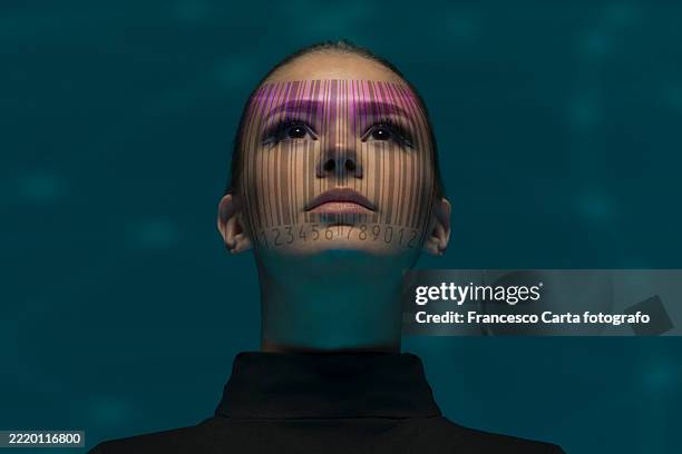 human bar coded - scan code stock pictures, royalty-free photos & images
