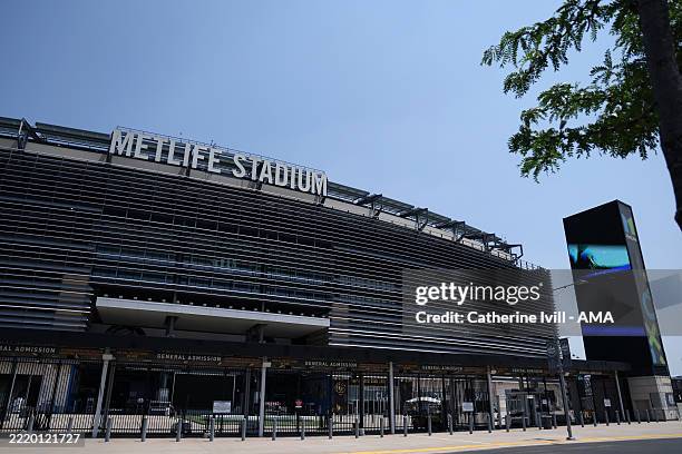 General view outside the Metlife Stadium, home of National Football League teams New York Giants and New York Jets and host venue of the FIFA Club...