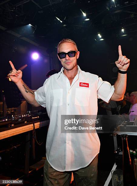 Diplo attends the Spotify Beach concert featuring Cardi B, Lola Young and Mark Ronson during Cannes Lions 2025 at Spotify Beach on June 18, 2025 in...