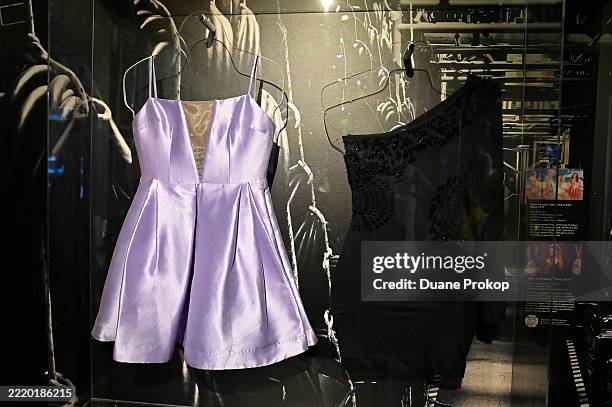 Dress worn by Saoirse Ronan in the “Welcome to Hell” sketch during the December 2, 2017 episode of Saturday Night Live, and a dress worn by Taylor...