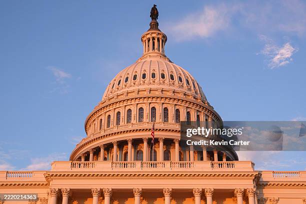 The U.S. Capitol Building is seen at sunset on June 18, 2025 in Washington, DC.
