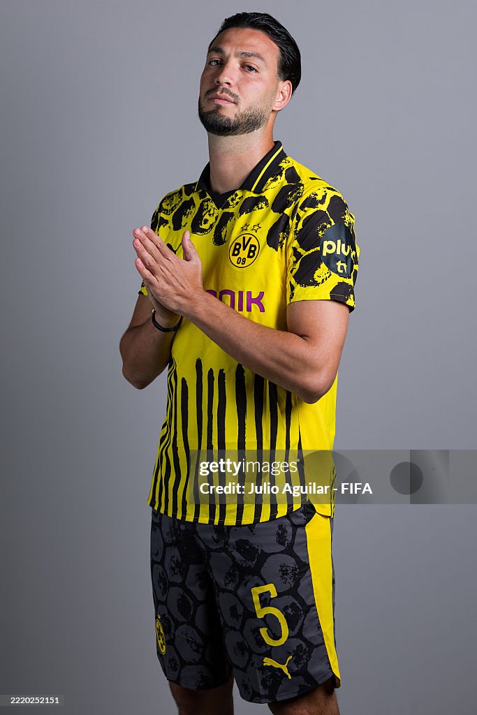 Ramy Bensebaini Of Borussia Dortmund Poses For A Portrait During The ramy-bensebaini-of-borussia-dortmund-poses-for-a-portrait-during-the