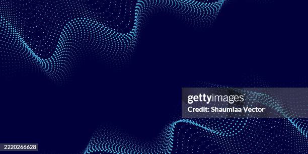 artificial intelligence, ai background. modern abstract background with blue particle circle lines decorative design. futuristic modern backdrop design for business, presentation, ads, banner, website, landing page, wallpaper screen and more - quantum communication stock illustrations