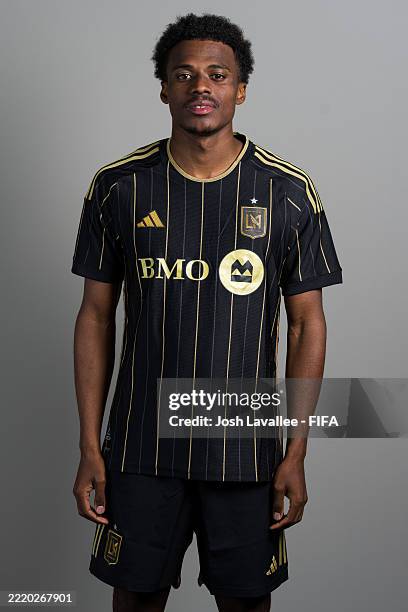 Javairo Dilrosun of Los Angeles FC poses for a portrait during the official FIFA Club World Cup 2025 portrait session on June 14, 2025 in Macon,...