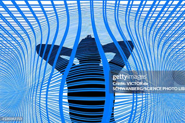 mental distress, conceptual illustration - burnout psychischer zustand stock-grafiken, -clipart, -cartoons und -symbole