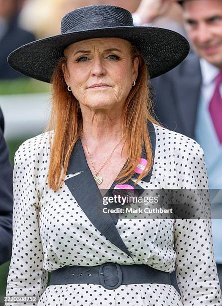 Sarah Ferguson, Duchess of York attends on day four of Royal Ascot at Ascot Racecourse on June 20, 2025 in Ascot, England.