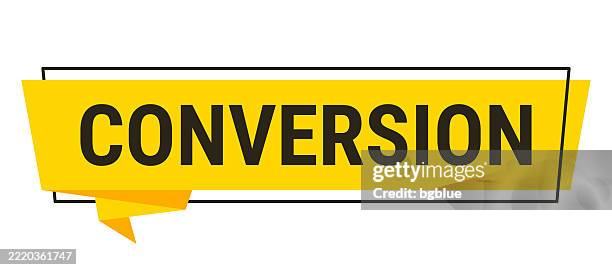 Conversion Yellow Icon 35 Conversions Icon High Res Illustrations - Getty Images