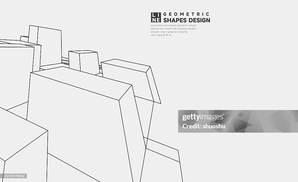 Simple Architecture Pattern Abstract Minimal Architecture Line Pattern Background High-Res Vector ...