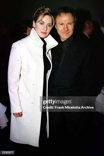 Kate Winslet and Harvey Kietel at the New York premiere of Jane Campion's HOLY SMOKE by Miramax films, 1/10/00.