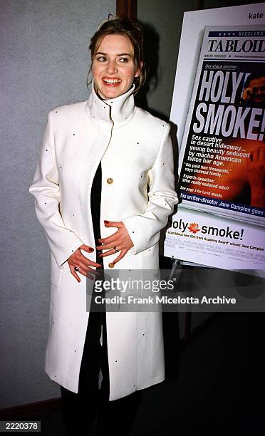Kate Winslet at the New York premiere of Jane Campion's HOLY SMOKE by Miramax films, 1/10/00.