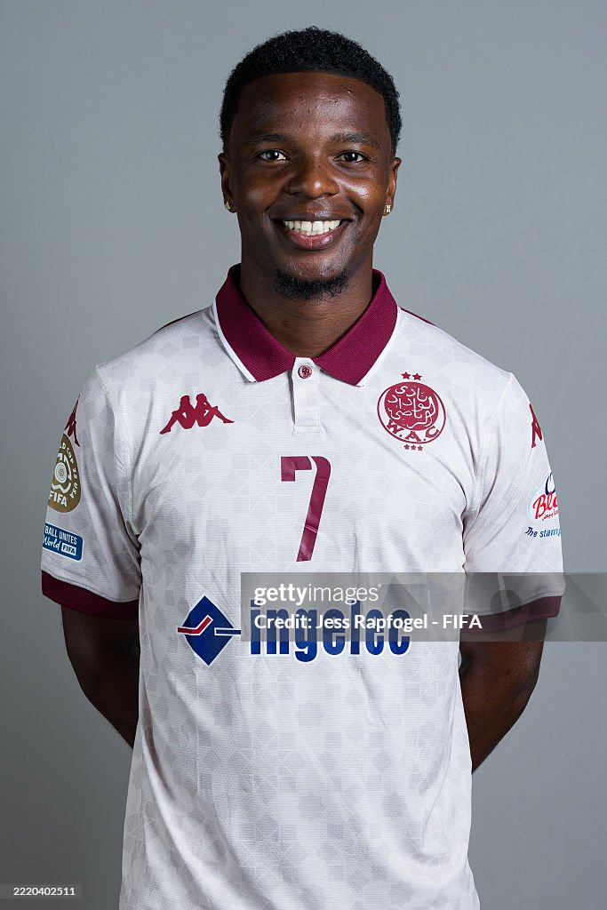 Malsa Mickael Malsa of Wydad AC poses for a portrait during the official ...